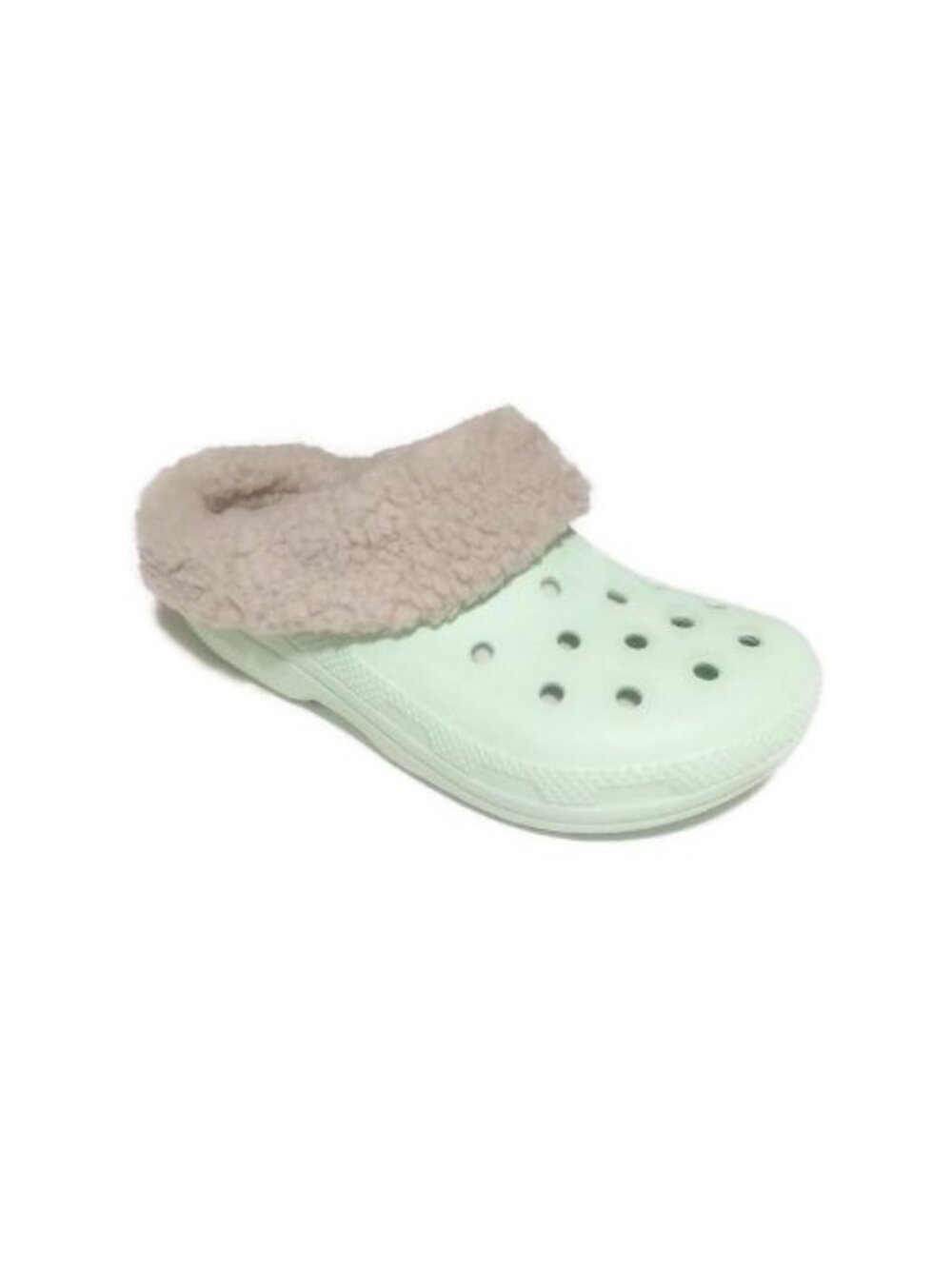 CROCS Classic Blitzen IV Slip On Lined Clogs Mens 5 Womens 7 Slippers Jade Tint